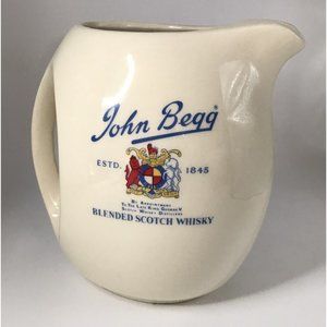 Vintage 1970s James McCunn JOHN BEGG SCOTCH 6 Inch whiskey pitcher